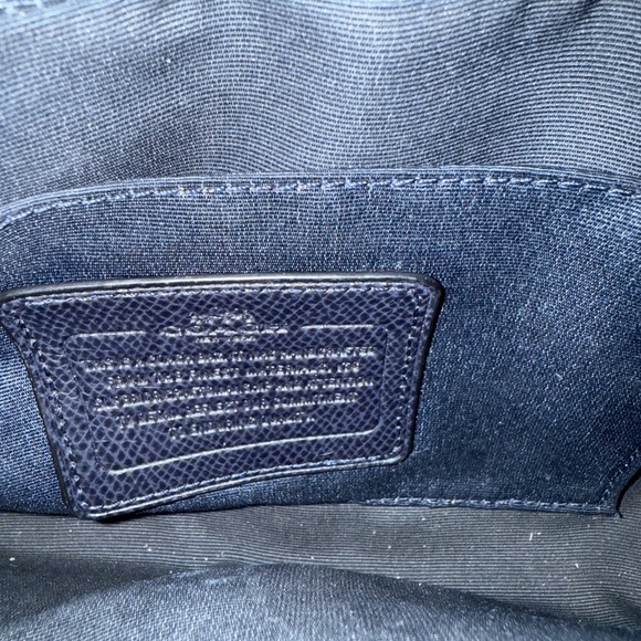 Coach Black and Blue Crossbody Bag with Chain Detail - Picture 3 of 3